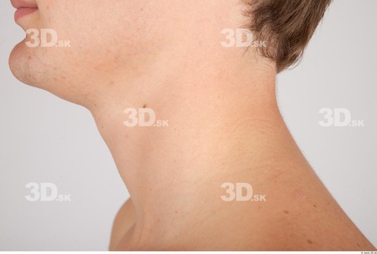 Neck Whole Body Man Nude Casual Average Studio photo references