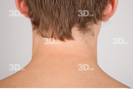 Neck Whole Body Man Nude Casual Average Studio photo references