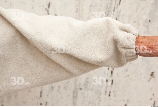 Forearm Woman White Casual Sweater Average