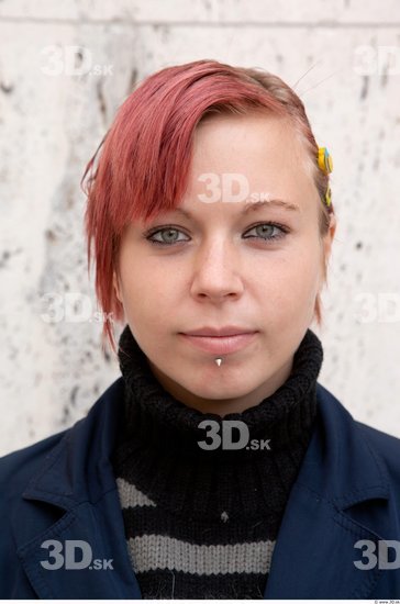 Head Woman Piercing Casual Average Street photo references