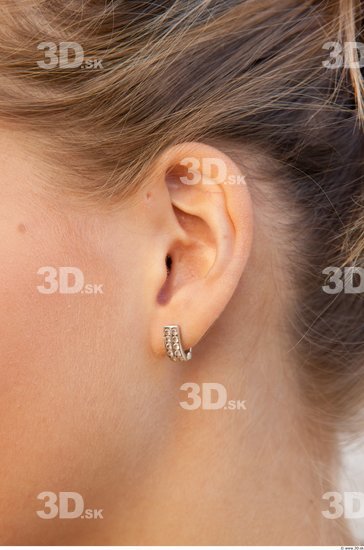 Ear Woman White Jewel Average