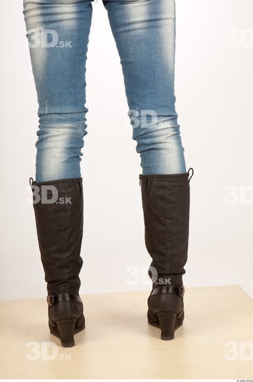 Leg Whole Body Woman Casual Jeans Slim Studio photo references