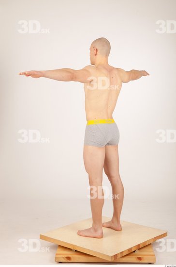 Whole Body Man T poses Casual Underwear Athletic Studio photo references