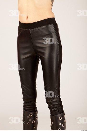 Thigh Whole Body Woman Casual Trousers Slim Studio photo references