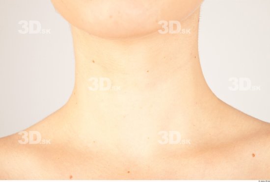 Neck Whole Body Woman Nude Casual Slim Studio photo references