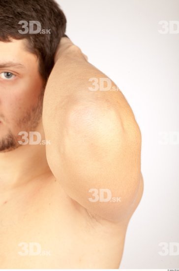 Forearm Whole Body Man Nude Casual Average Studio photo references