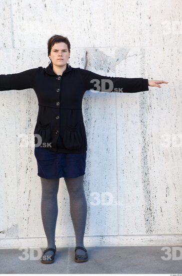 Whole Body Woman T poses Casual Average Street photo references