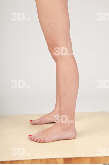 Calf Whole Body Woman Nude Formal Slim Studio photo references