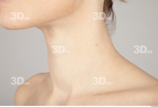 Neck Whole Body Woman Nude Formal Slim Studio photo references