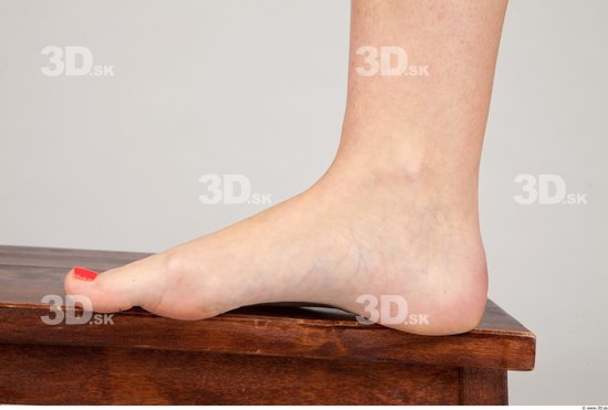 Foot Whole Body Woman Formal Slim Studio photo references