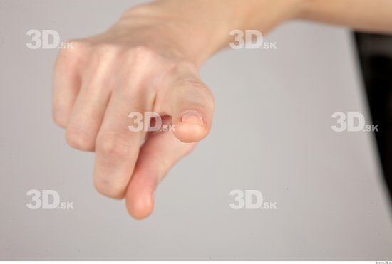 Fingers Whole Body Woman Formal Slim Studio photo references