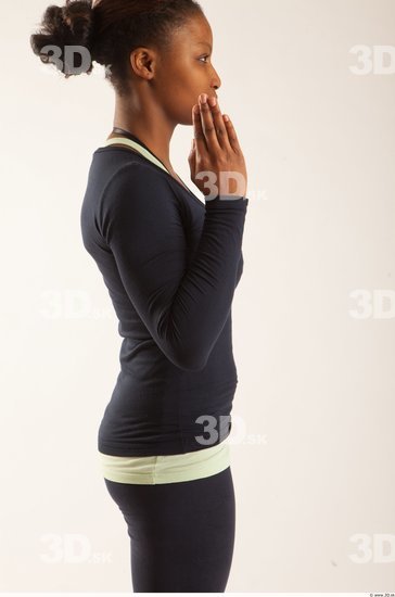 Arm Whole Body Woman Animation references Sports Sweatsuit Average Studio photo references