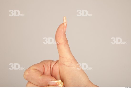 Fingers Whole Body Woman Casual Slim Studio photo references