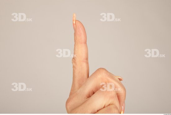 Fingers Whole Body Woman Casual Slim Studio photo references