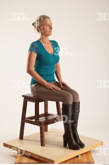 Whole Body Woman Artistic poses White Casual Slim