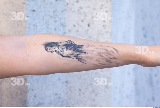 Forearm Woman Tattoo Casual Average Street photo references