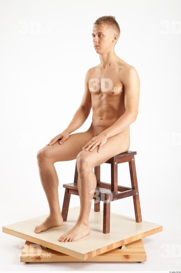 Whole Body Man Artistic poses White Nude Slim