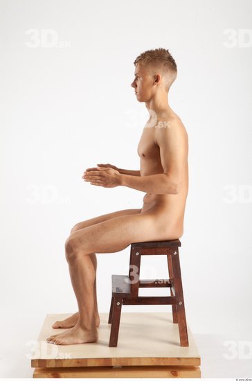 Whole Body Man Artistic poses White Nude Slim