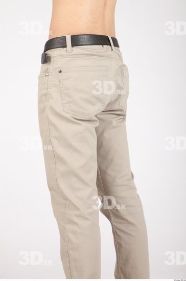 Thigh Whole Body Man Asian Casual Trousers Slim Studio photo references