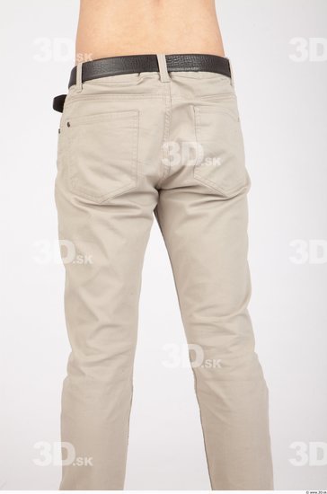 Thigh Whole Body Man Asian Casual Trousers Slim Studio photo references