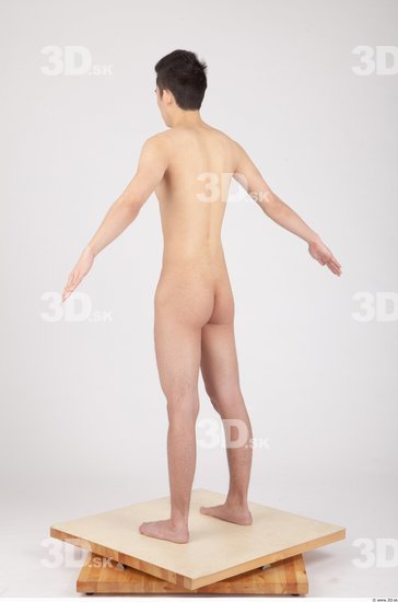 Whole Body Man Animation references Asian Nude Casual Slim Studio photo references