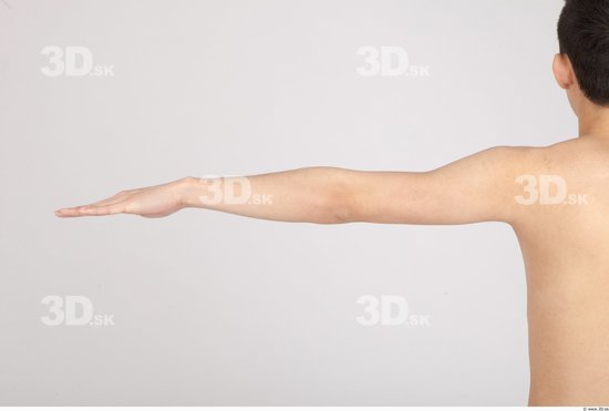 Arm Whole Body Man Asian Nude Casual Slim Studio photo references