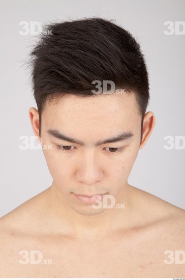 Whole Body Head Man Animation references Asian Casual Slim Studio photo references