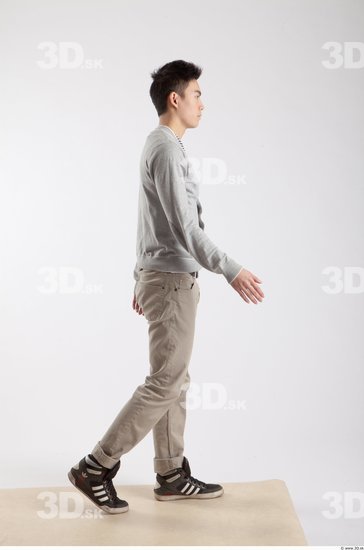 Whole Body Man Animation references Asian Casual Slim Studio photo references