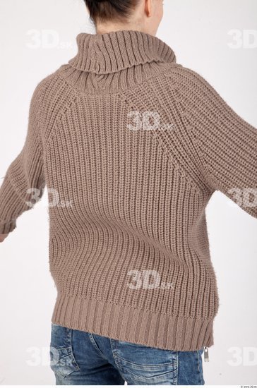 Upper Body Whole Body Woman Casual Sweater Slim Studio photo references