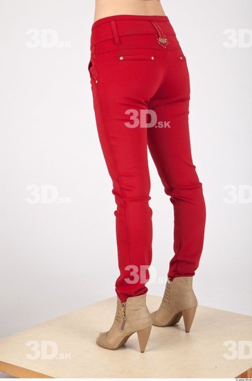 Leg Whole Body Woman Casual Trousers Slim Studio photo references