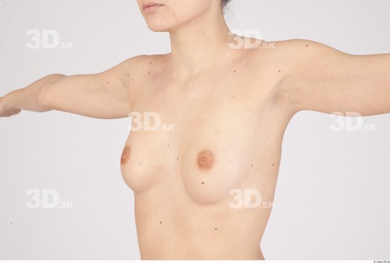 Whole Body Breast Woman Nude Casual Slim Studio photo references