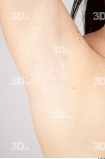 Whole Body Underarm Woman Nude Casual Slim Studio photo references