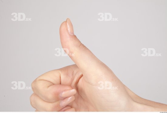 Fingers Whole Body Woman Casual Slim Studio photo references