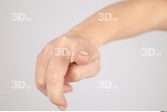 Fingers Whole Body Woman Casual Slim Studio photo references