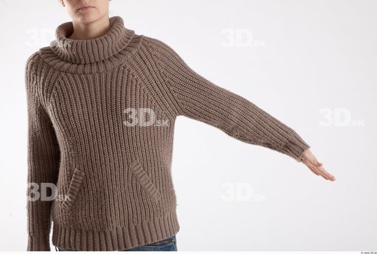 Arm Woman Animation references White Casual Sweater Slim