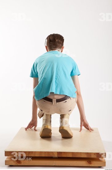 Whole Body Man Other White Casual Slim Male Studio Poses