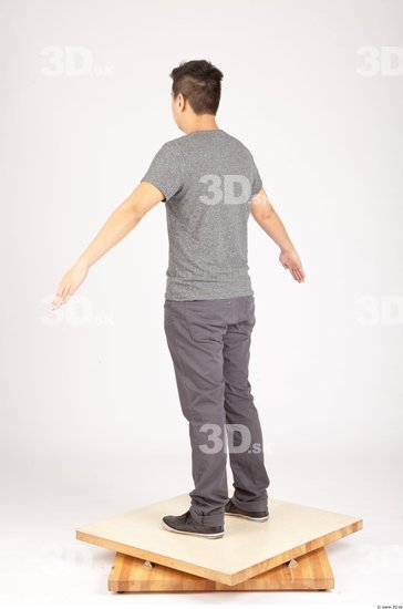 Whole Body Man Animation references Asian Casual Average Studio photo references