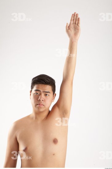 Arm Whole Body Man Animation references Asian Nude Casual Average Studio photo references