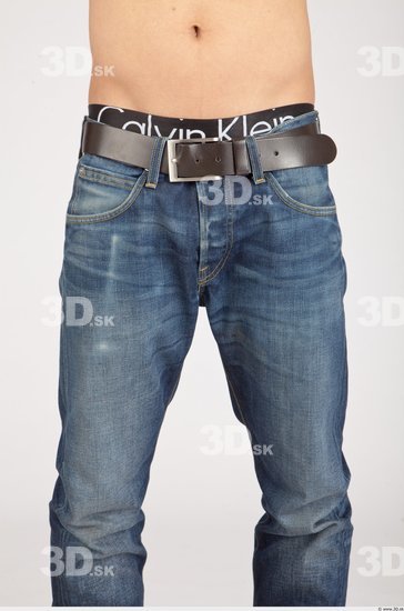 Thigh Asian Casual Jeans Slim Studio photo references