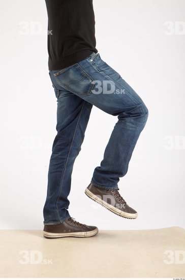 Leg Whole Body Man Animation references Asian Casual Jeans Slim Studio photo references