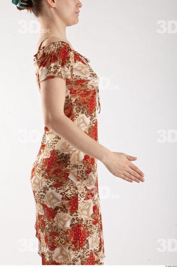 Arm Woman Animation references White Formal Dress Slim