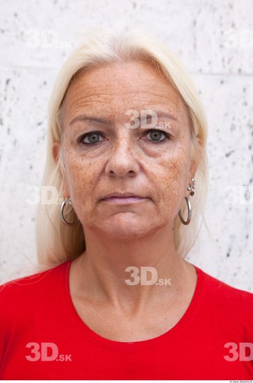 Head Woman White Average Wrinkles