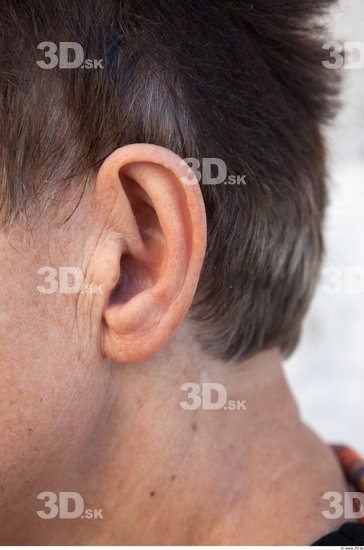 Ear Woman Casual Average Wrinkles Street photo references