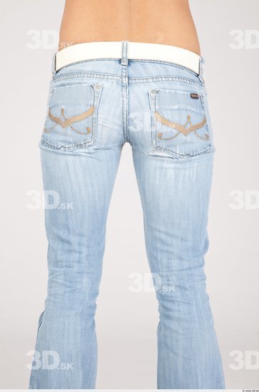 Thigh Casual Jeans Slim Studio photo references