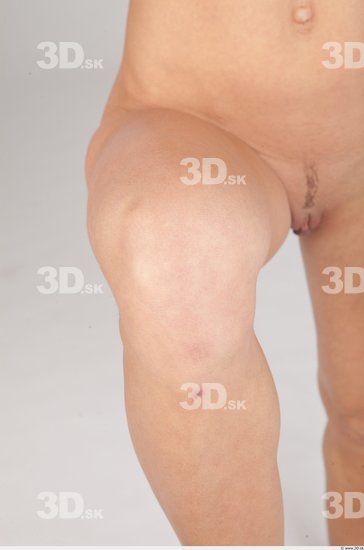 Knee Nude Slim Studio photo references