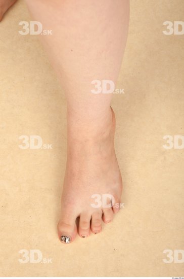 Foot Woman Nude Slim Studio photo references