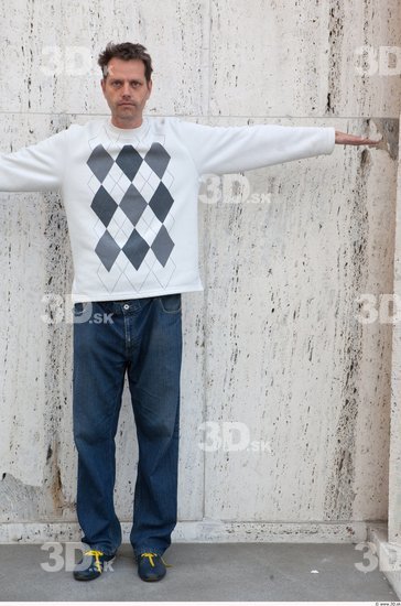 Whole Body Man T poses White Casual Average