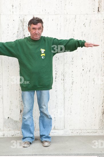 Whole Body Man T poses Casual Average Street photo references