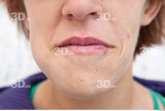 Mouth Woman Casual Average Street photo references