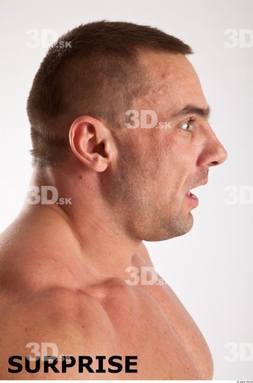 Head Emotions Man White Muscular